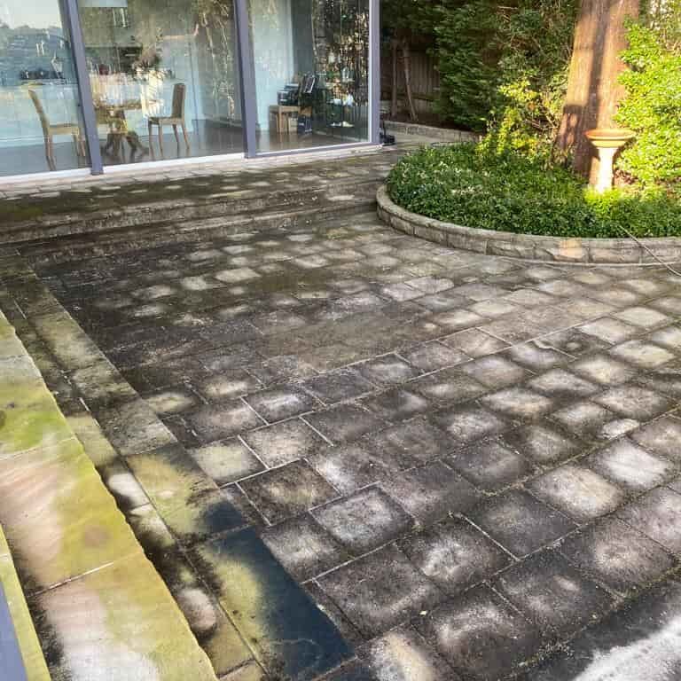 Before exterior house washing in Sydney – dirt, mould and weather stains visible